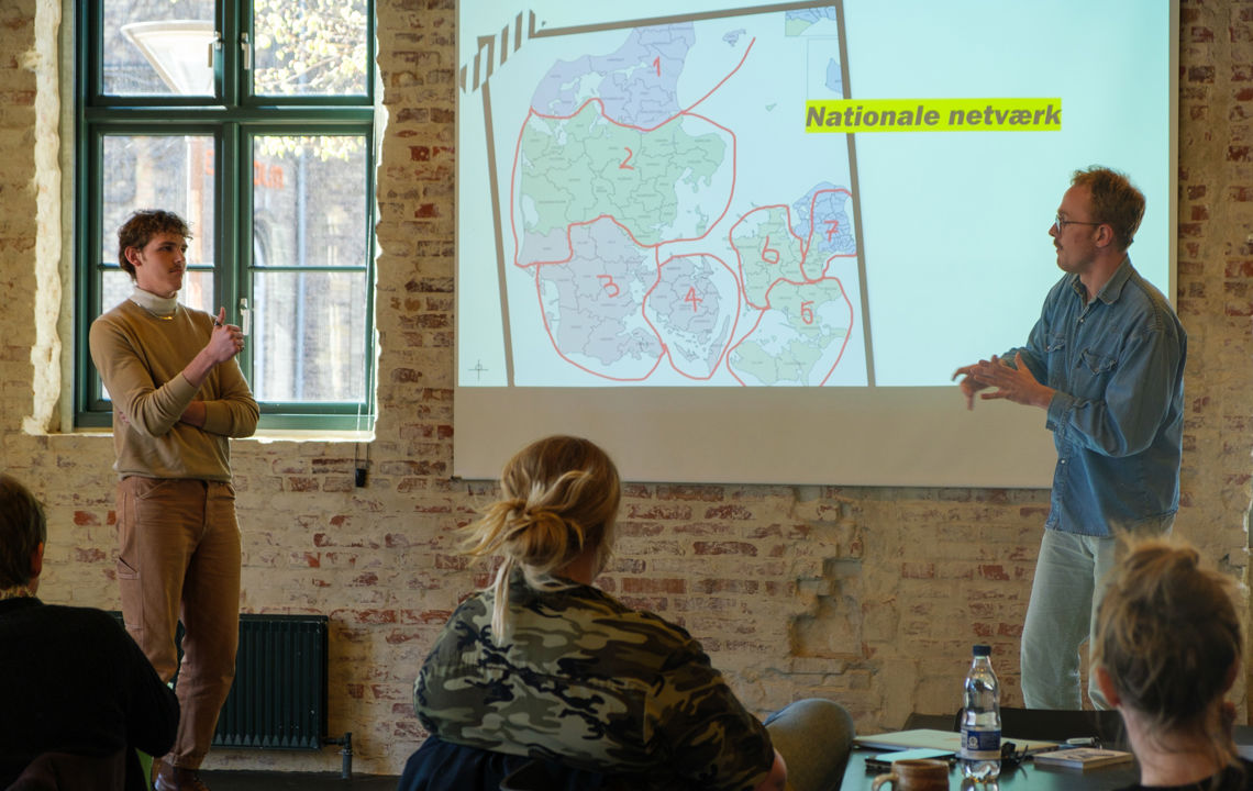 Iværksætterworkshop: Ung Kult holder oplæg, foto Claire Chevalley